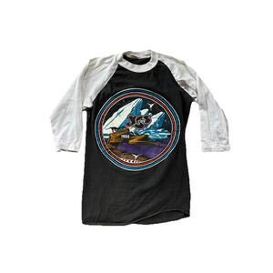 Vintage Yes Live Tour Raglan T-Shirt Size Medium 1980 80s